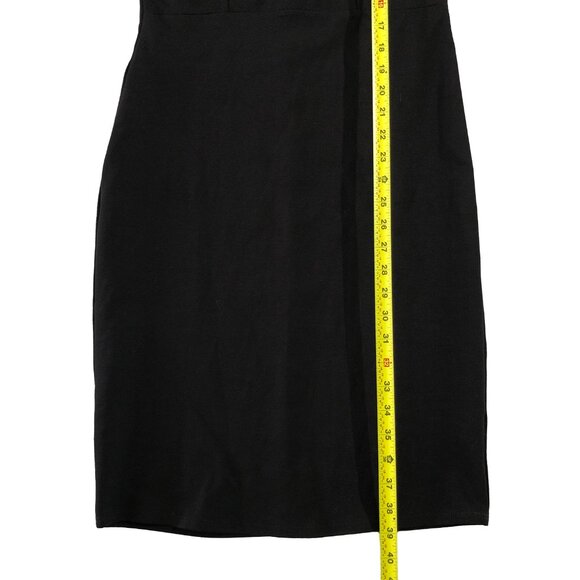 Rolla Coaster Dress Womens Size L Black Fitted Midi Bodycon Back Zip - Picture 4 of 9